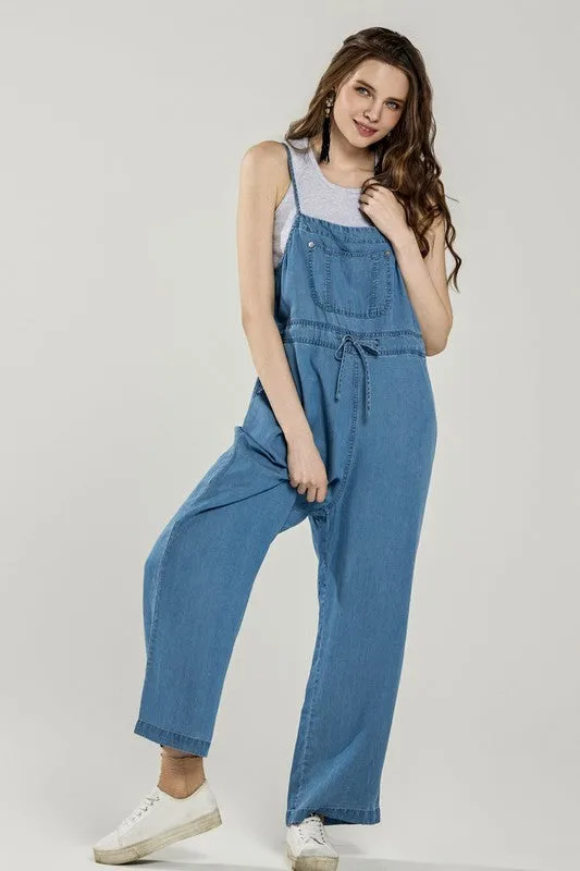 Plus Pocket Adjustable Straps Overall Jumpsuit sold by Charming Charlie product image thumbnail 2
