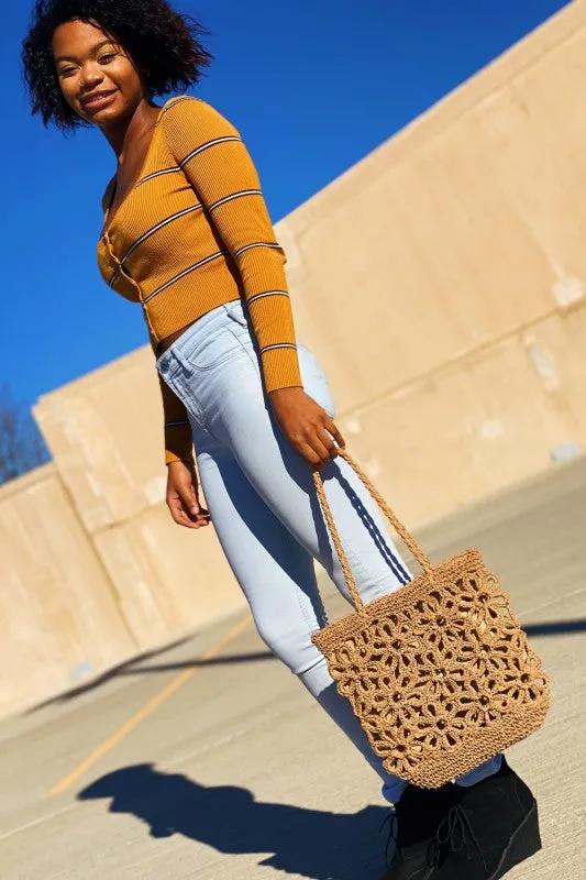 Hand Made Muted Floral Tote sold by Charming Charlie product image thumbnail 2