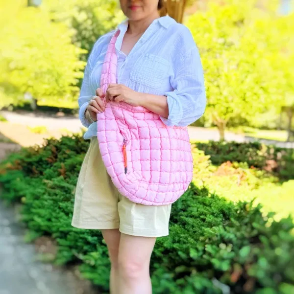 Perfect Puffy Large Quilted Bag sold by Charming Charlie product image thumbnail 4