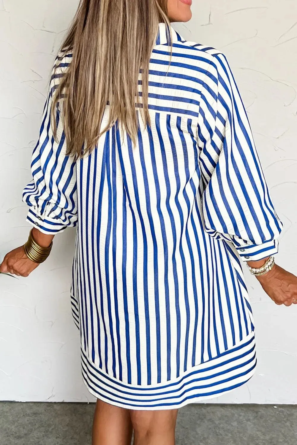 Striped Button Front Dress sold by Charming Charlie product image thumbnail 2
