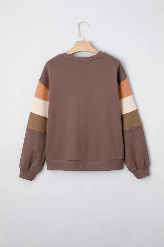 Cotton Colorblock Drop Pullover Sweatshirt sold by Charming Charlie product image thumbnail 5