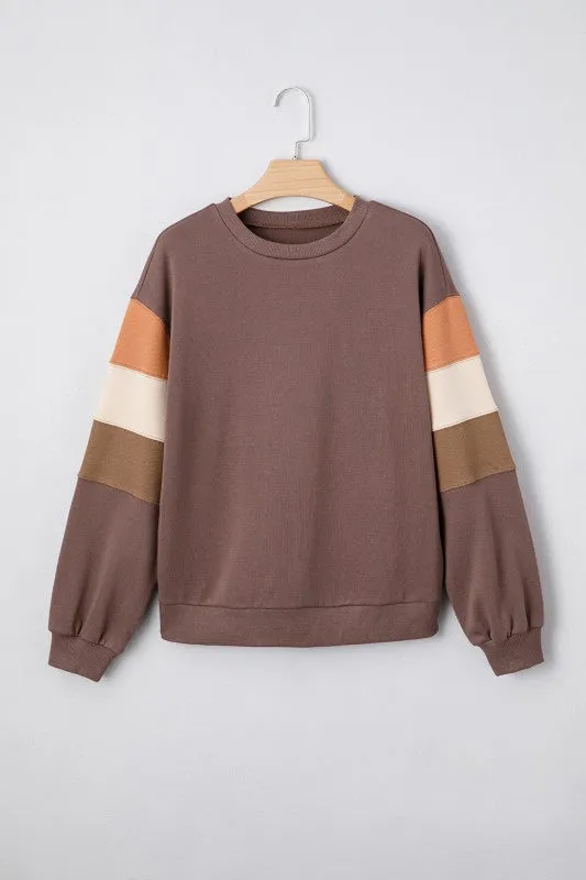 Cotton Colorblock Drop Pullover Sweatshirt sold by Charming Charlie product image thumbnail 2