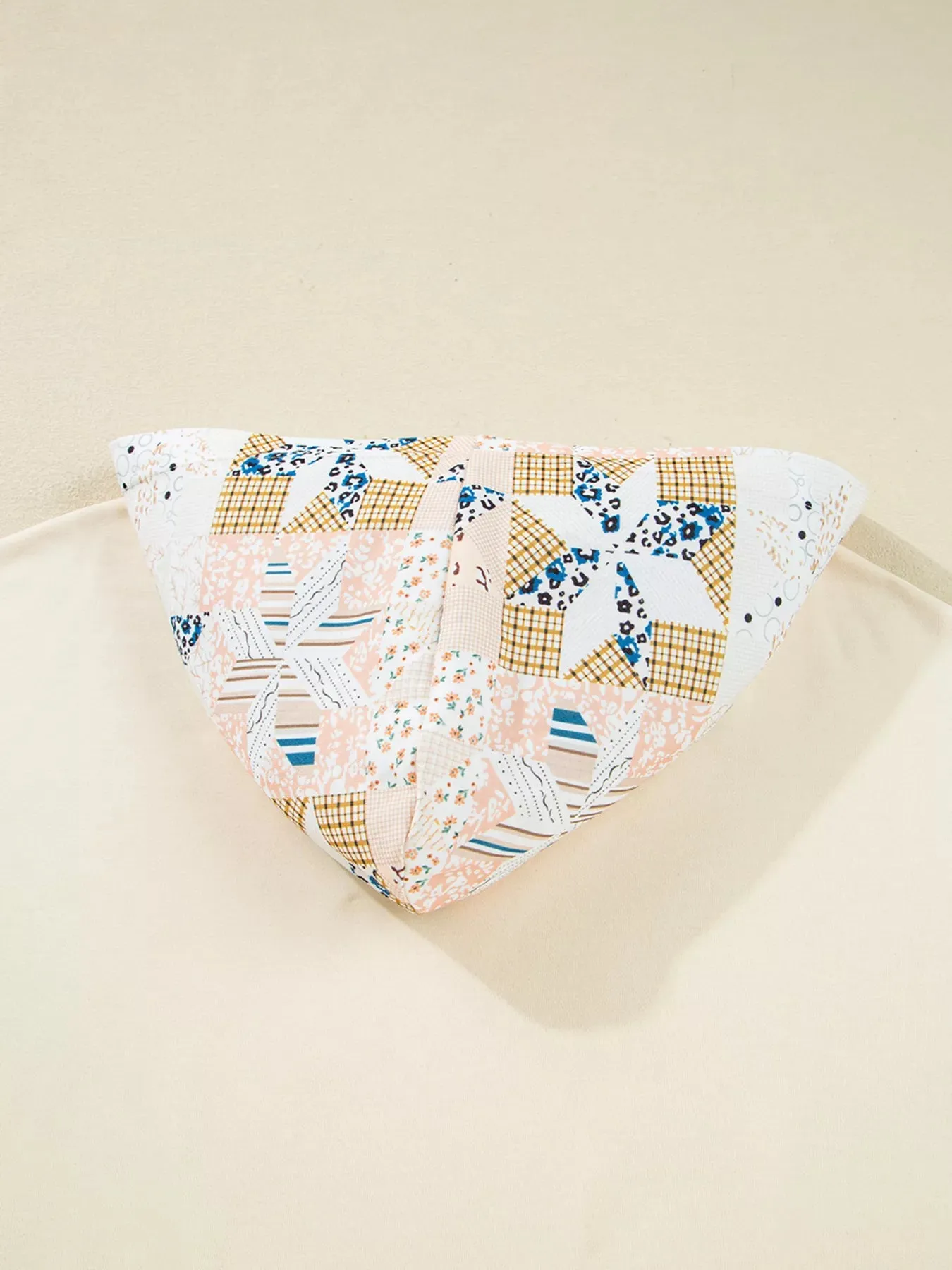 Geo Pattern Patchwork Hoodie with Kangaroo Pocket sold by Charming Charlie product image thumbnail 5