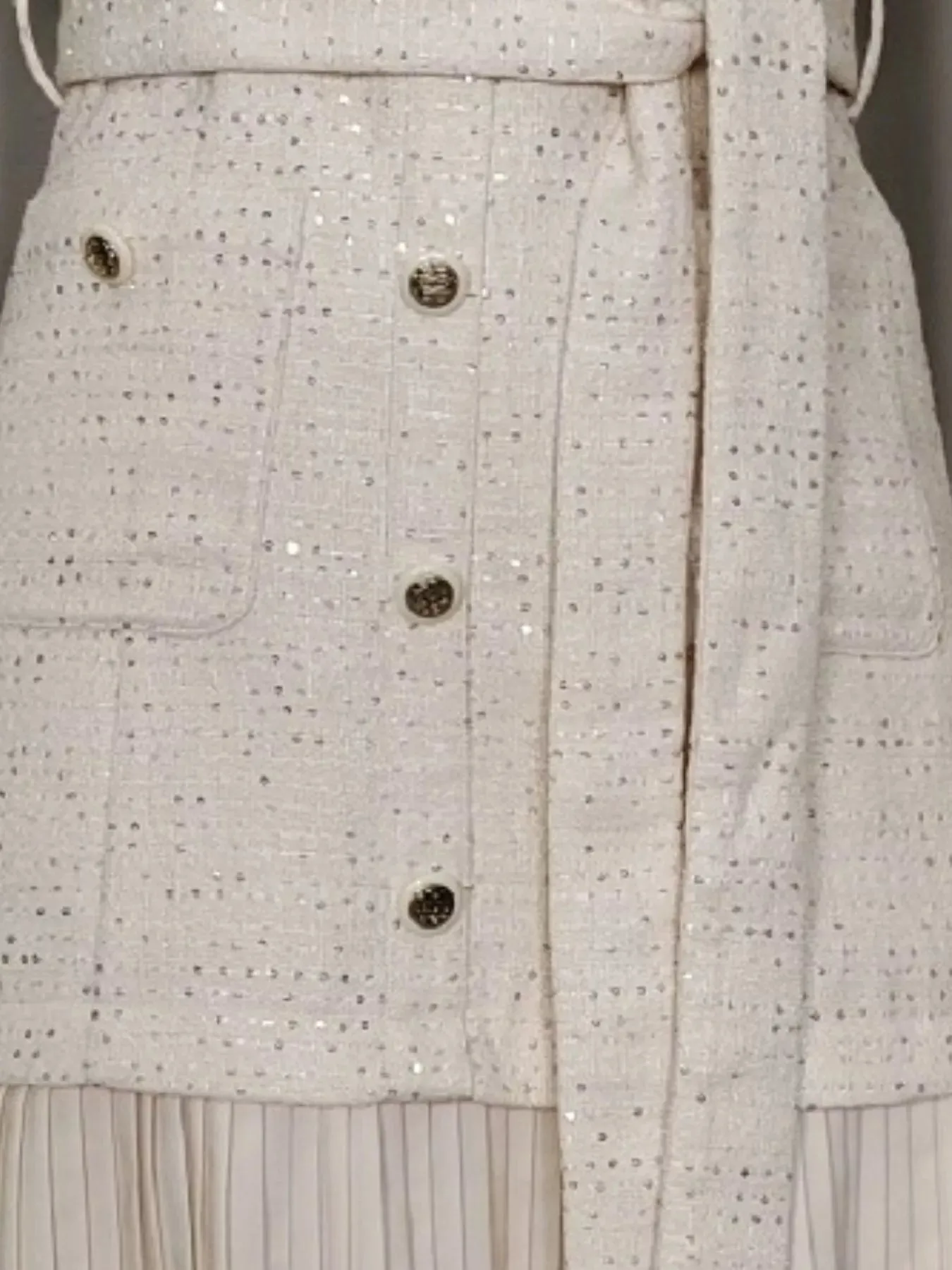 Pleated Hem Round Neck Dress sold by Charming Charlie product image thumbnail 5