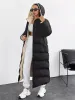 Quilted Hooded Longline Puffer Coat sold by Charming Charlie