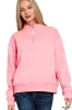 Zenana Fleece Half Zip Sweatshirt sold by Charming Charlie