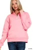Zenana Fleece Half Zip Sweatshirt sold by Charming Charlie
