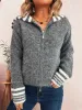 Striped Zip-Up Cardigan sold by Charming Charlie