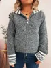 Striped Zip-Up Cardigan sold by Charming Charlie