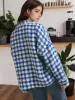 Houndstooth Button Up Long Sleeve Jacket sold by Charming Charlie