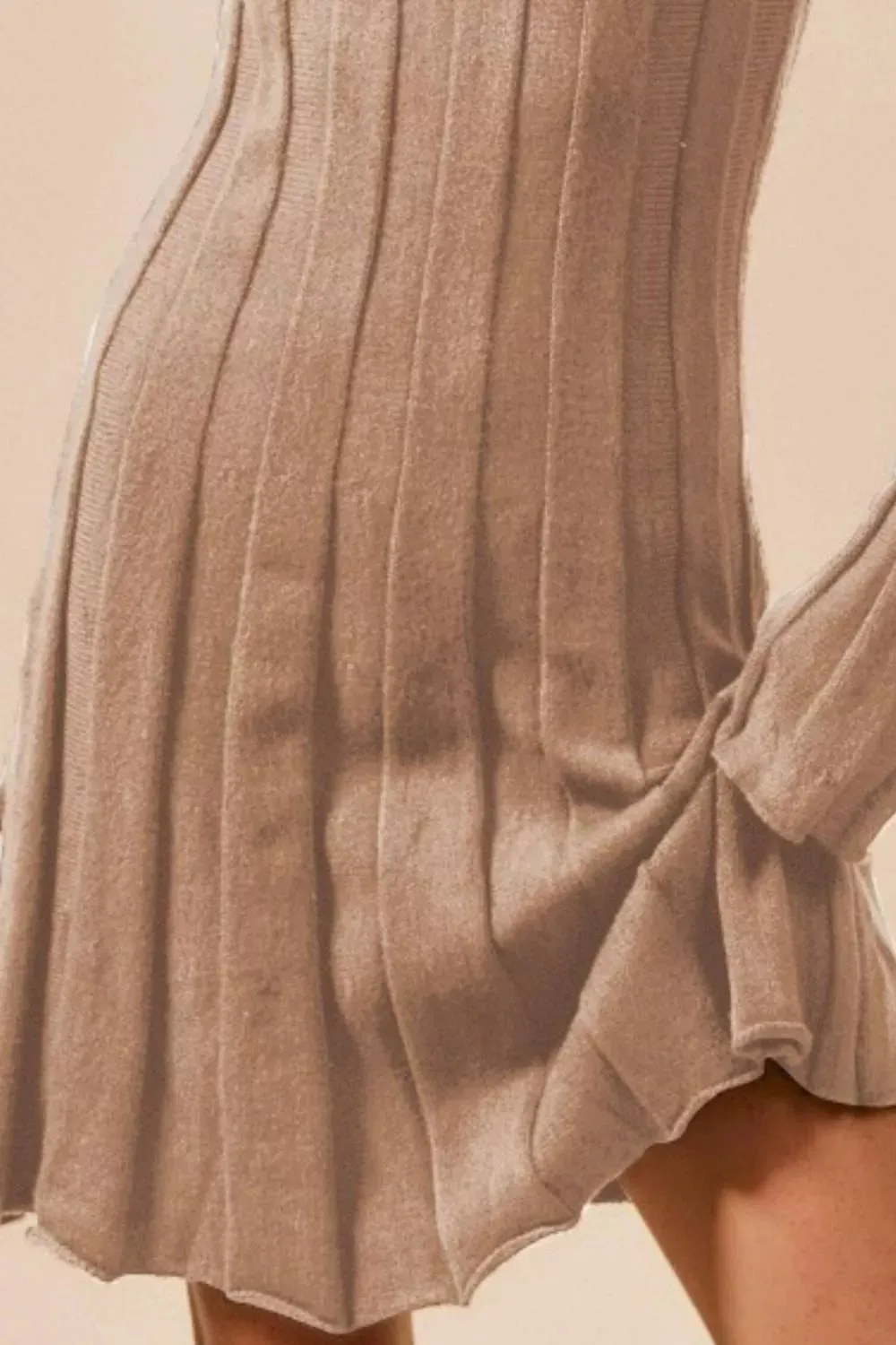 SO ME Ribbed Long Sleeve Mini Sweater Dress sold by Charming Charlie product image thumbnail 2