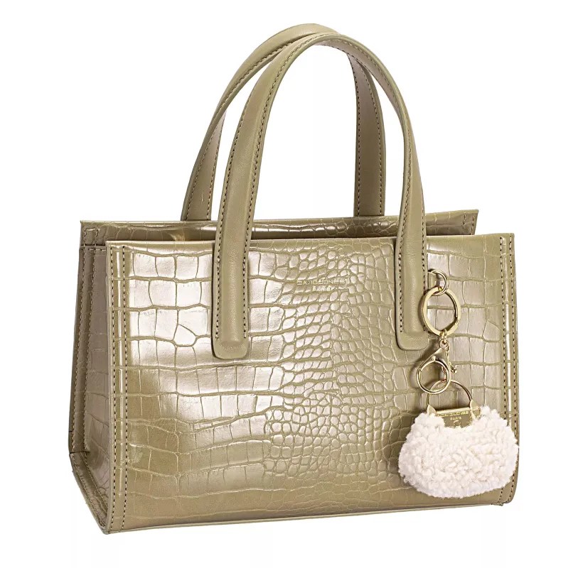 David Jones Crocodile Pattern Handbag sold by Charming Charlie