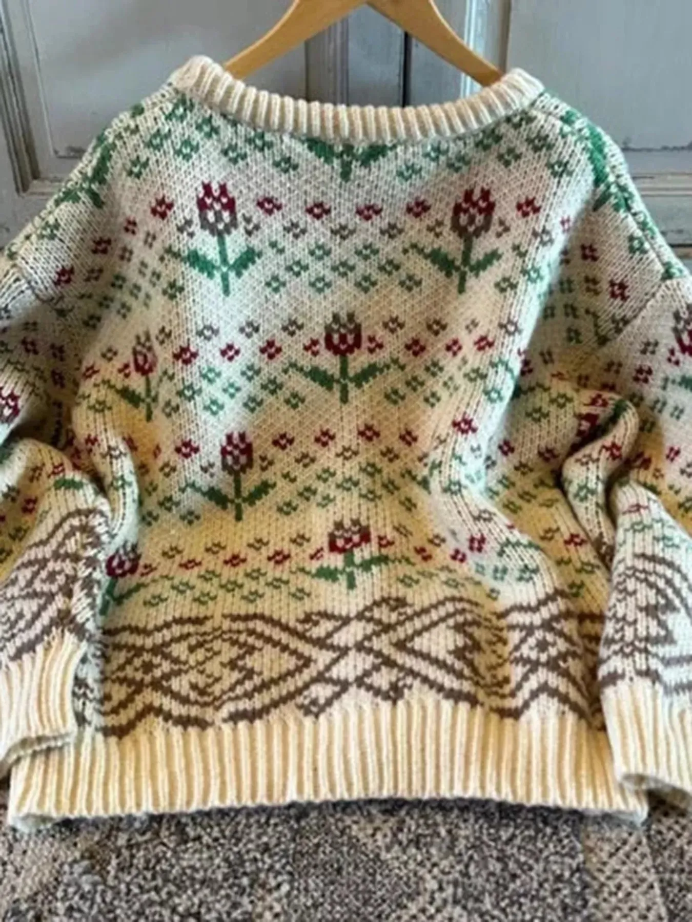 Floral Pattern Button-Up Cardigan sold by Charming Charlie product image thumbnail 5