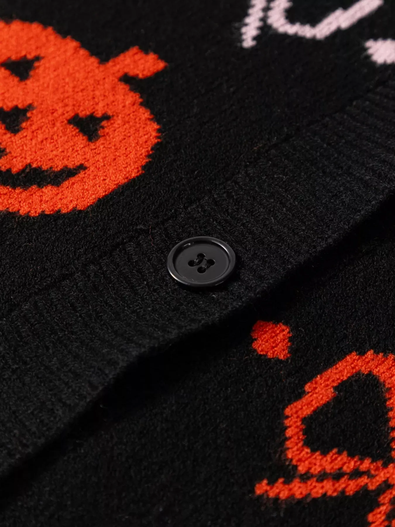 Halloween Pumpkin Pattern Button-Up Cardigan sold by Charming Charlie product image thumbnail 5