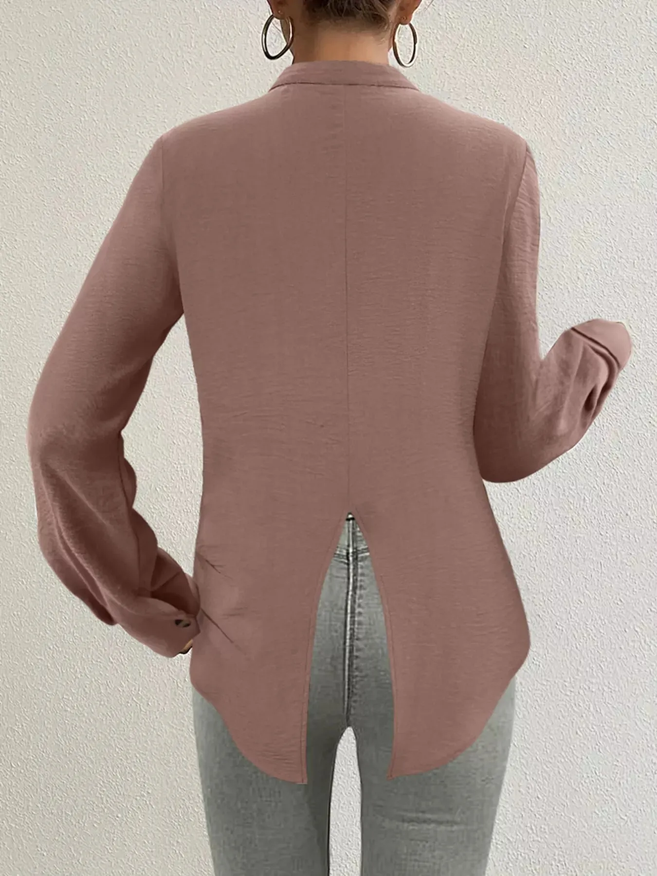 Slit Back Long Sleeve Shirt sold by Charming Charlie product image thumbnail 2