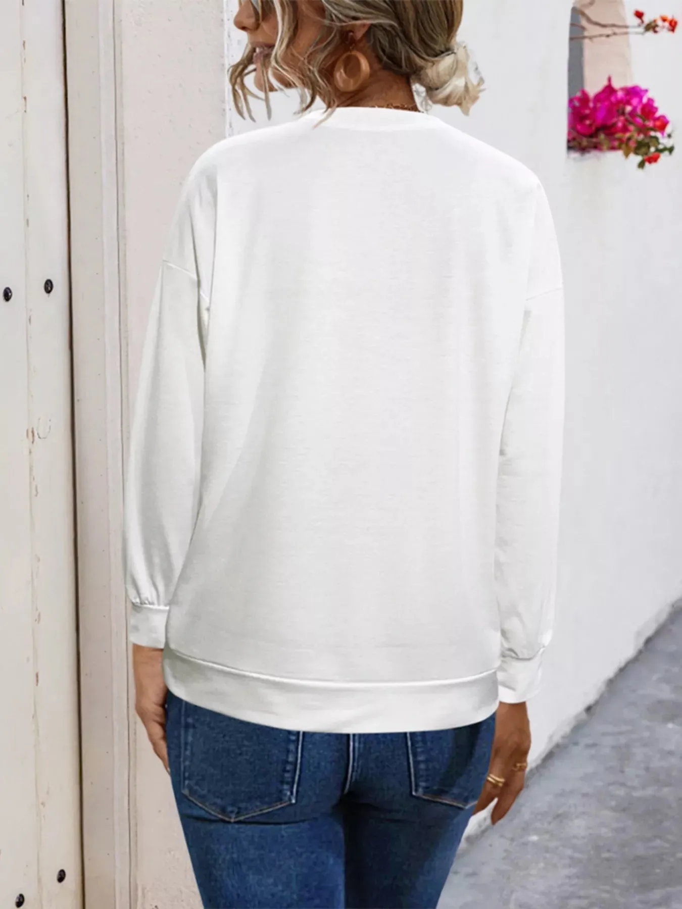 Graphic Round Neck Dropped Shoulder T-Shirt sold by Charming Charlie product image thumbnail 2