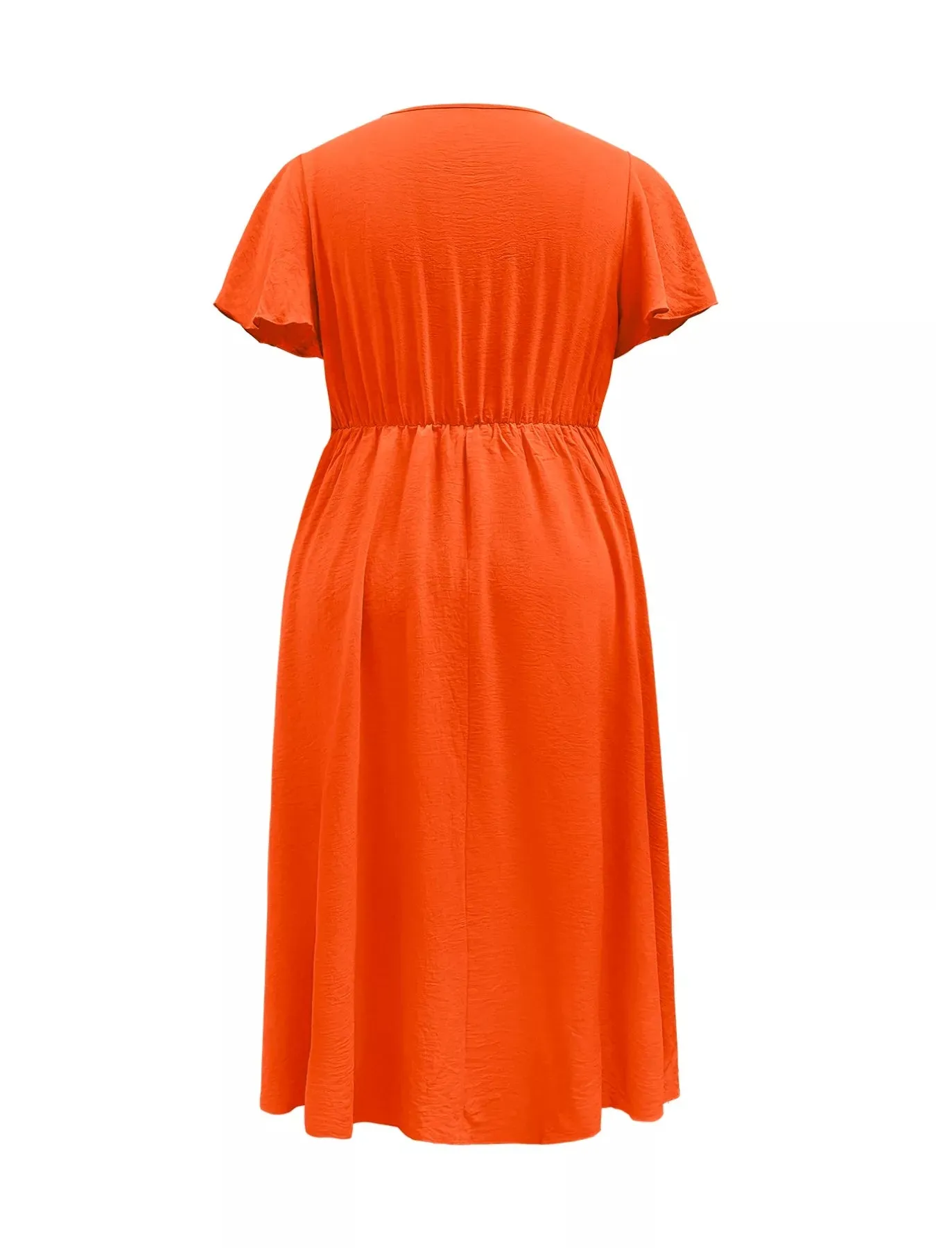 Plus Size Surplice Flutter Sleeve Dress sold by Charming Charlie product image thumbnail 5