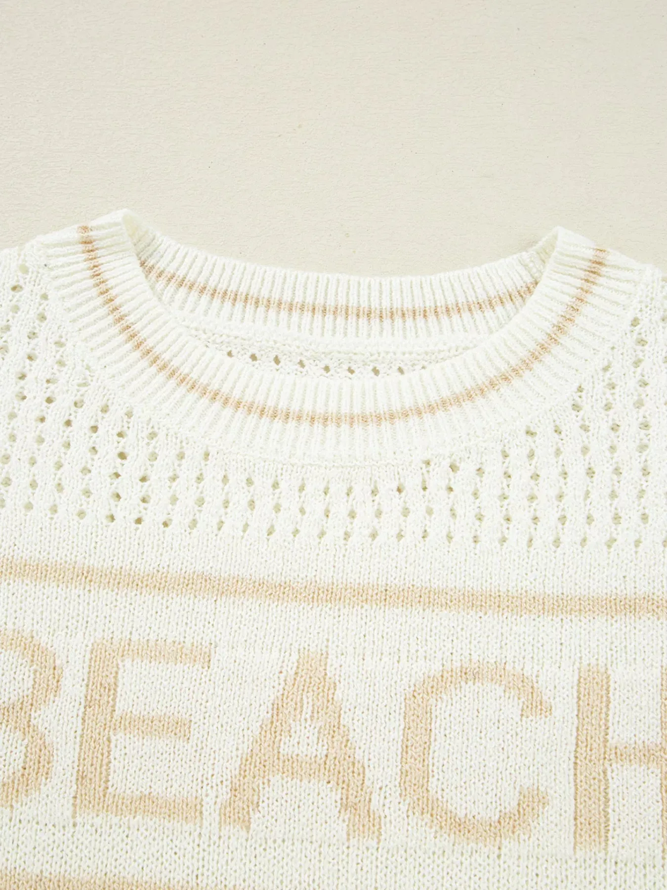 BEACH Hollow Out Knitted Lightweight Dolman Sweater sold by Charming Charlie product image thumbnail 5