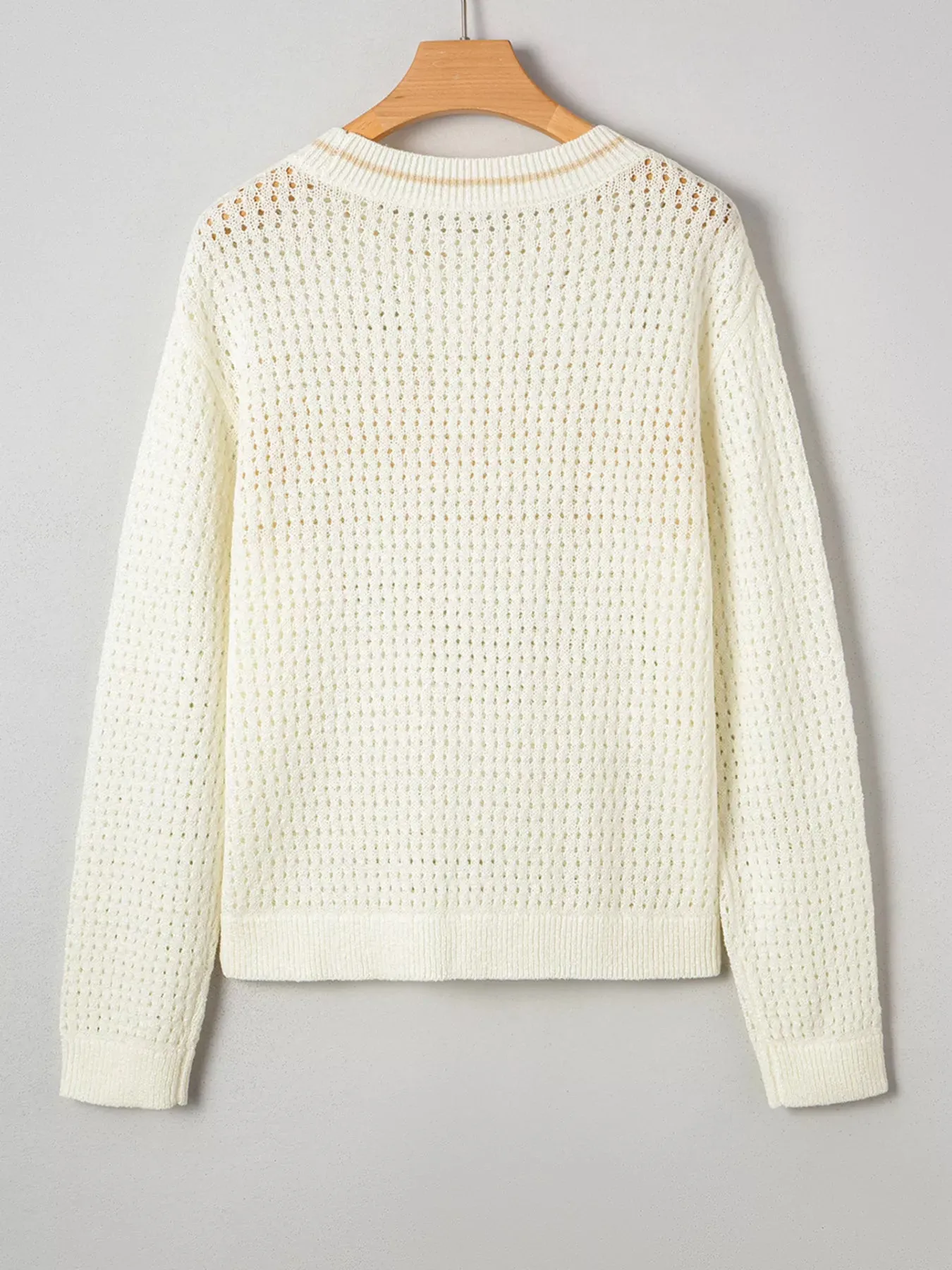 BEACH Hollow Out Knitted Lightweight Dolman Sweater sold by Charming Charlie product image thumbnail 3