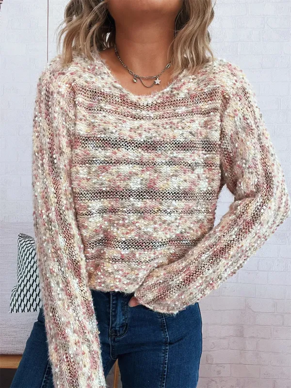 Round Neck Long Sleeve Sweater sold by Charming Charlie