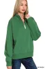 Zenana Fleece Half Zip Sweatshirt sold by Charming Charlie