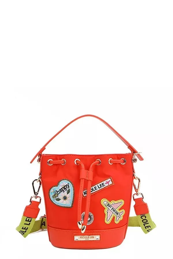 Nicole Lee USA Color Patch Bucket Bag sold by Charming Charlie