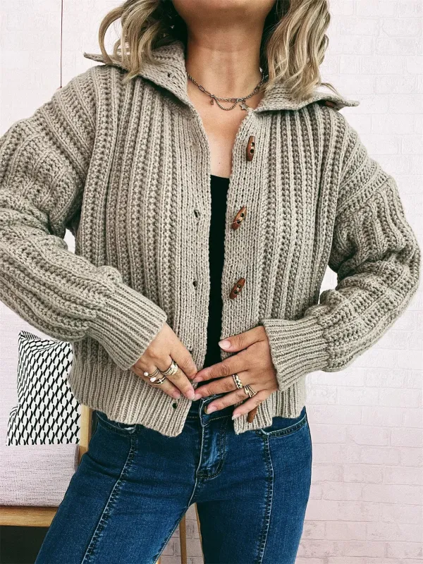 Button Up Long Sleeve Cardigan sold by Charming Charlie