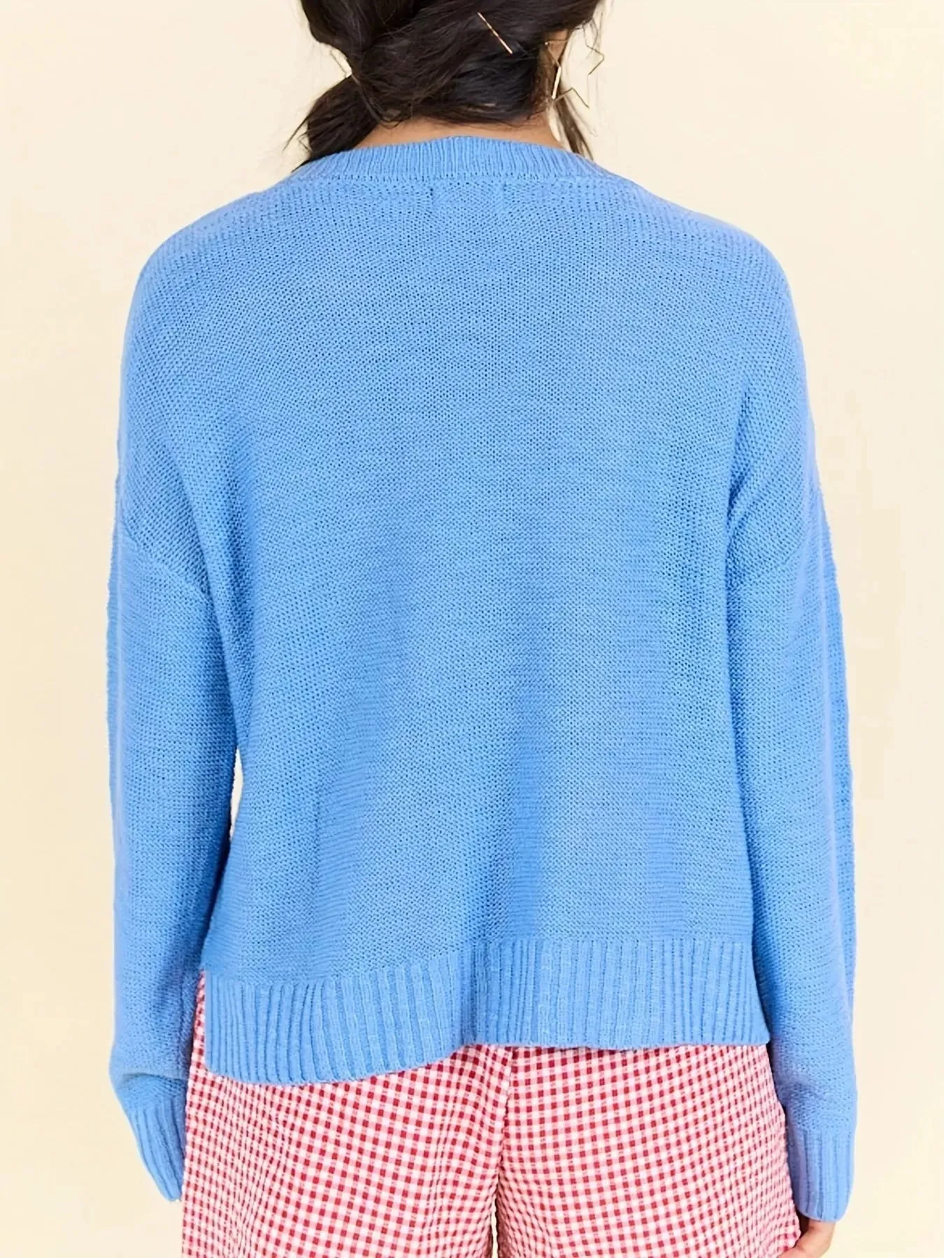 Stars and Stripes Patriotic Drop Shoulder Sweater sold by Charming Charlie product image thumbnail 3