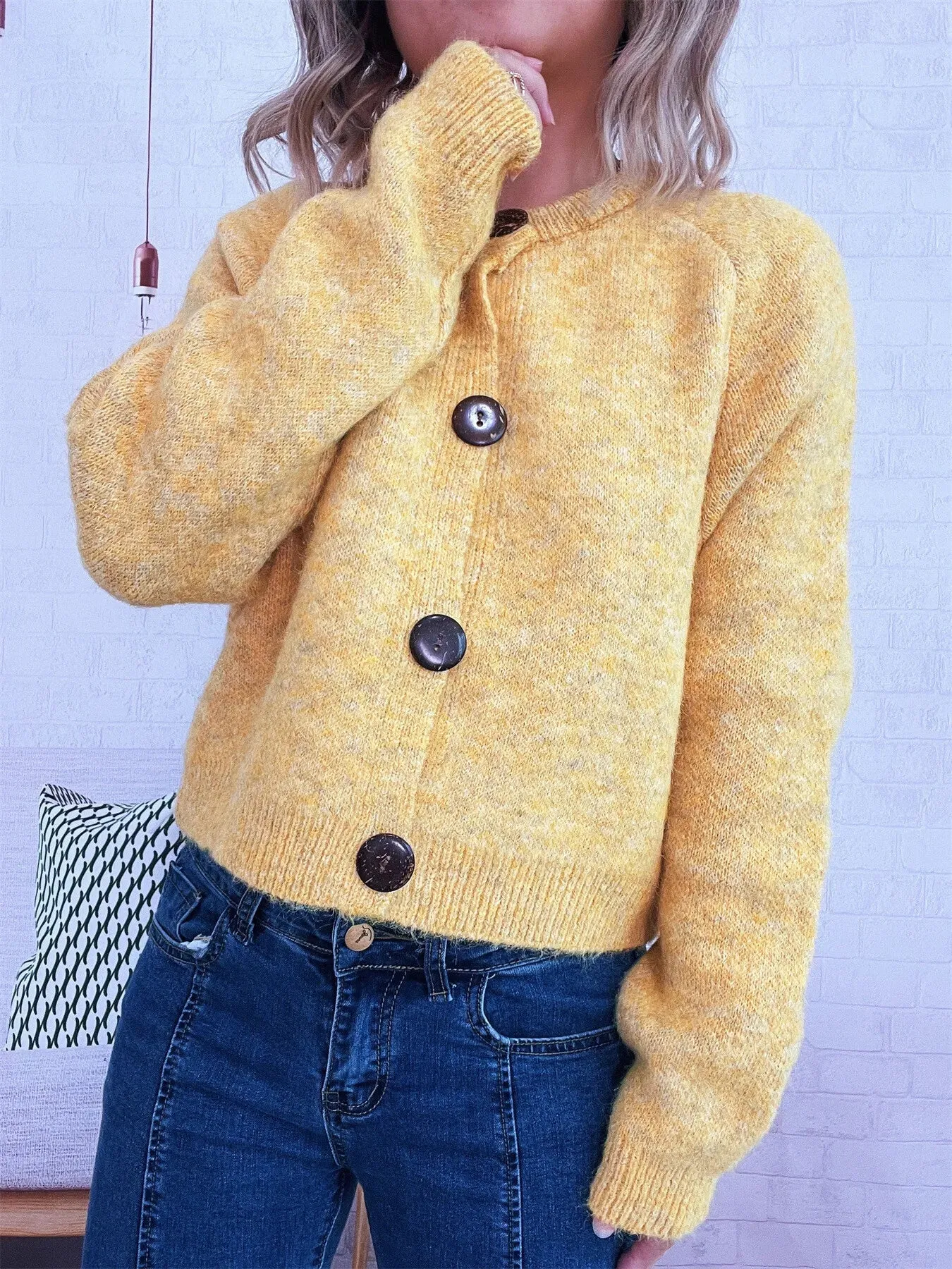 Button-Up Raglan Sleeve Cardigan sold by Charming Charlie