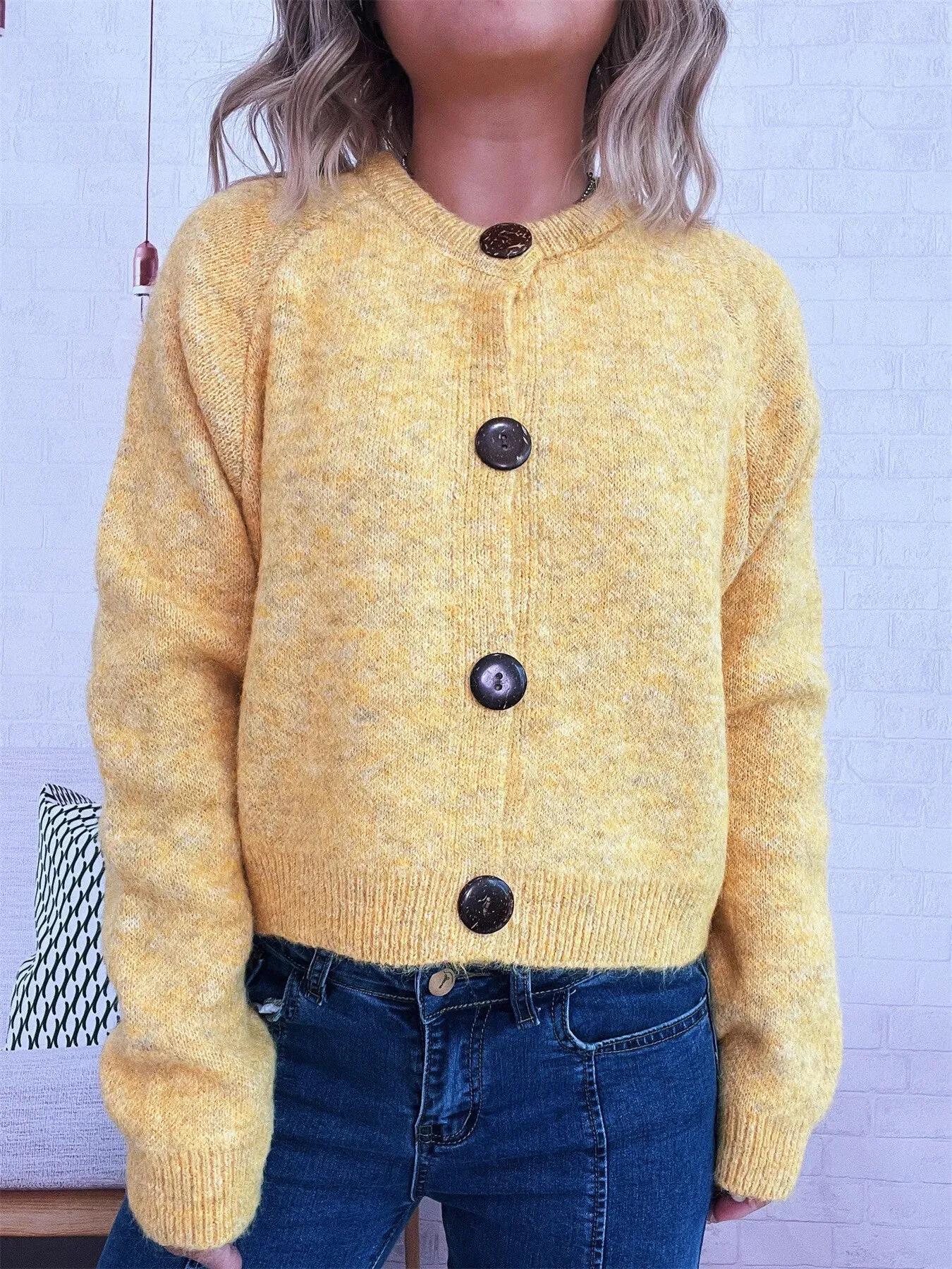 Button-Up Raglan Sleeve Cardigan sold by Charming Charlie product image thumbnail 2