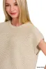 Zenana Oversized Crew Neck Sweater Vest sold by Charming Charlie