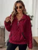 Half Zip Long Sleeve Sweatshirt sold by Charming Charlie