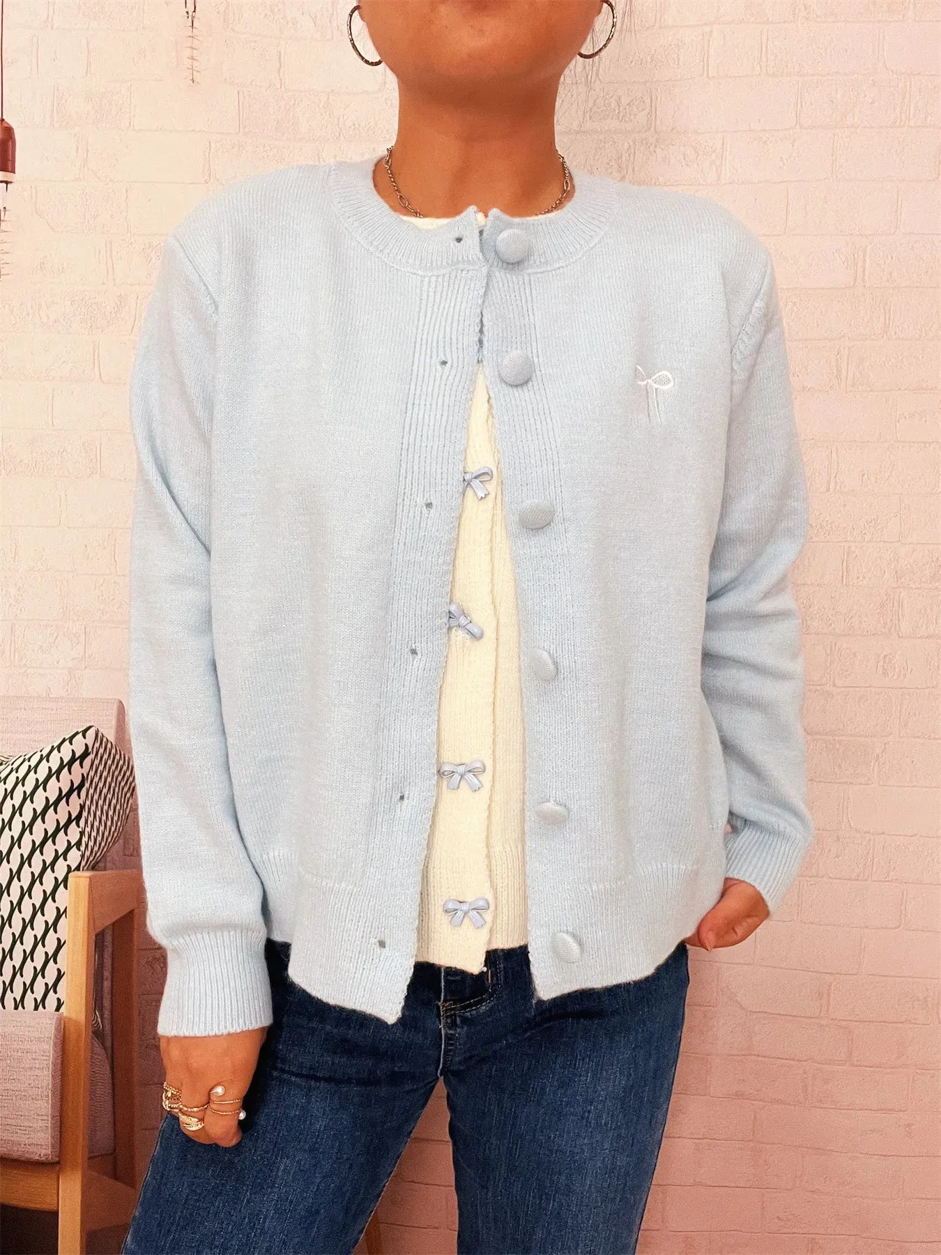 Button-Up Long Sleeve Cardigan sold by Charming Charlie