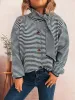 Striped Button Up Long Sleeve Cardigan sold by Charming Charlie