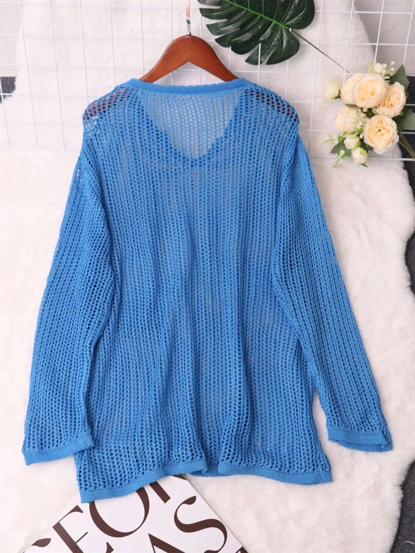 Openwork Relaxed Fit Knit Cover Up sold by Charming Charlie product image thumbnail 4