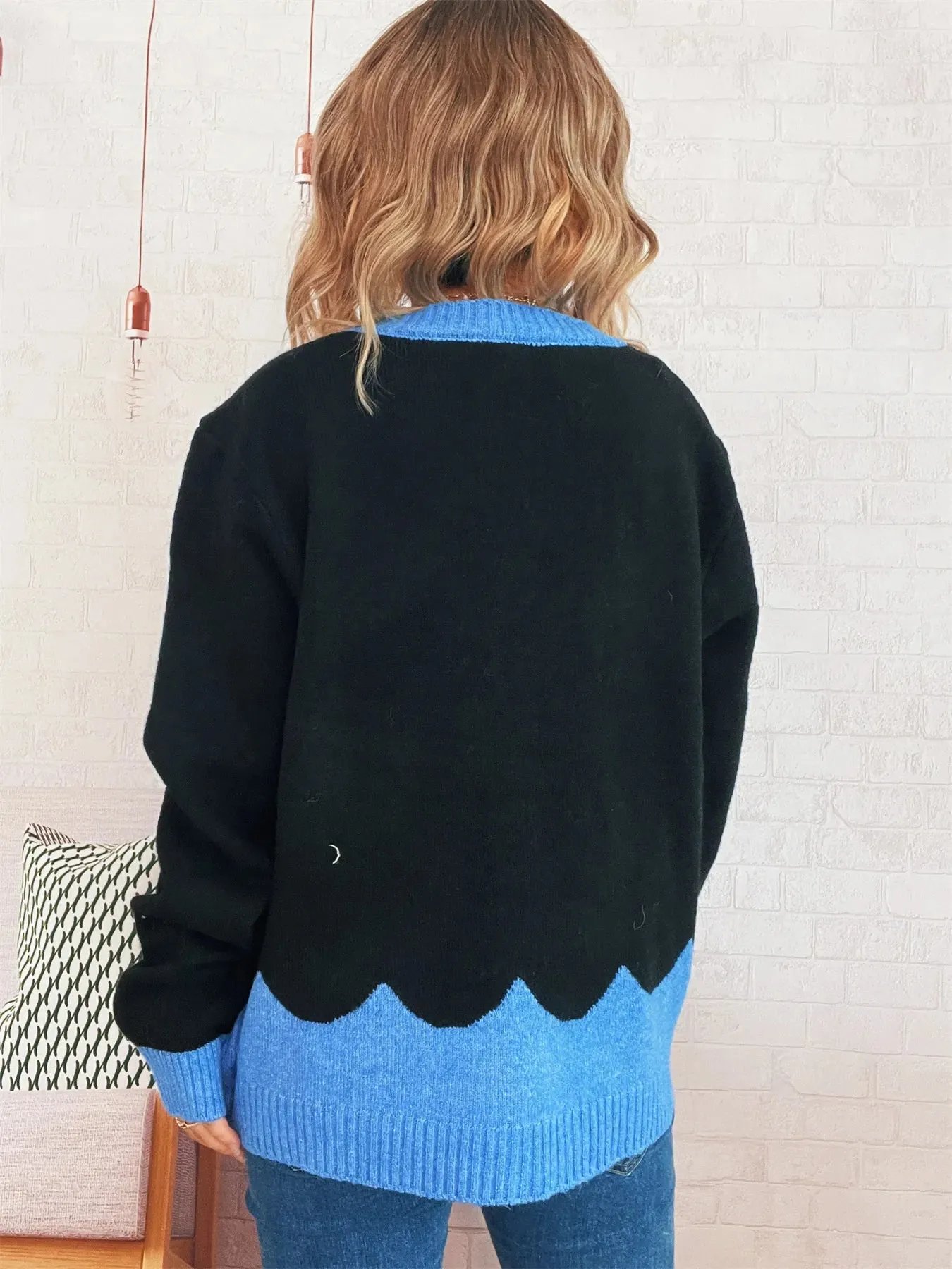 Button-Front Contrast Trim Cardigan sold by Charming Charlie product image thumbnail 4