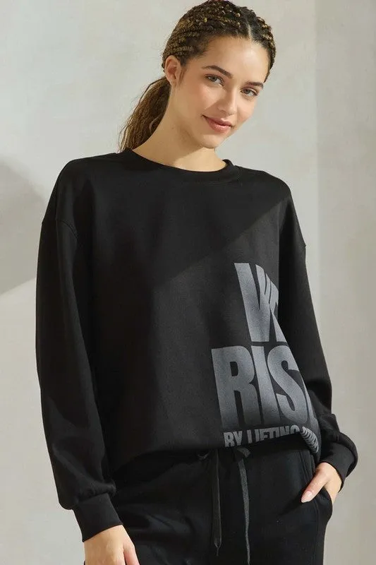 We Rise by Lifting Others Ultra Comfy Sweatshirt sold by Charming Charlie
