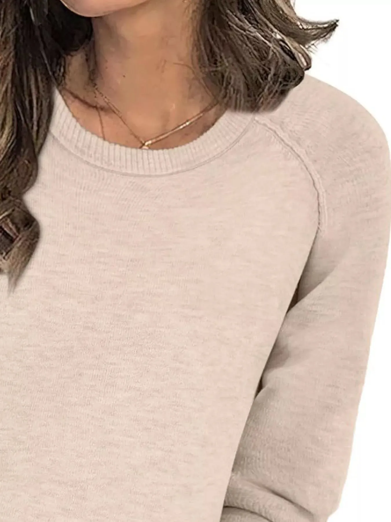 Round Neck Raglan Sleeve Sweater sold by Charming Charlie product image thumbnail 3