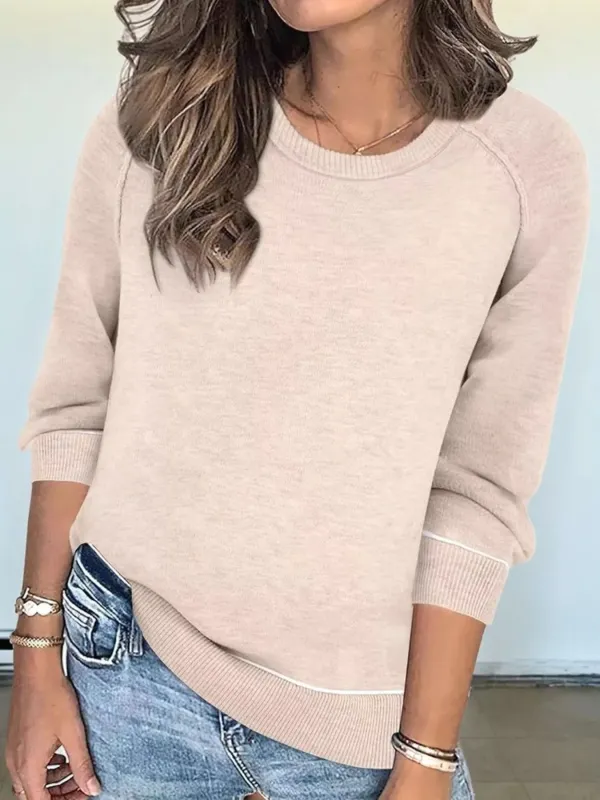 Round Neck Raglan Sleeve Sweater sold by Charming Charlie