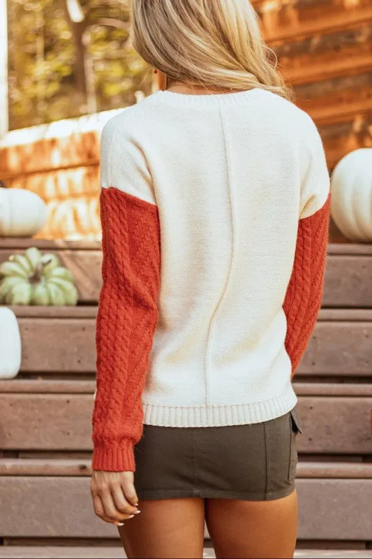 Colorblock Patch Pocket Sweater sold by Charming Charlie product image thumbnail 2