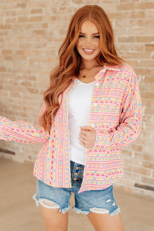 Imagine When Corduroy Button Down sold by Charming Charlie