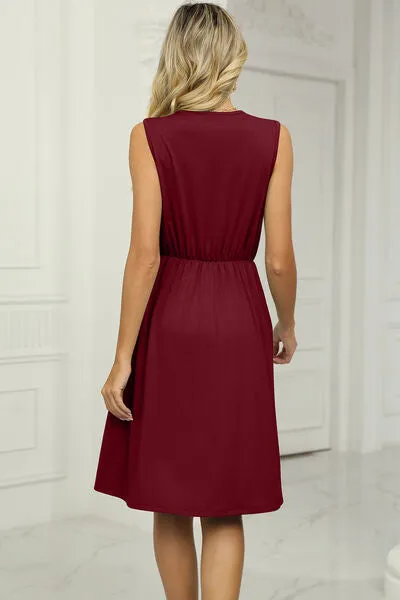Pocketed V-Neck Wide Strap Dress sold by Charming Charlie product image thumbnail 2