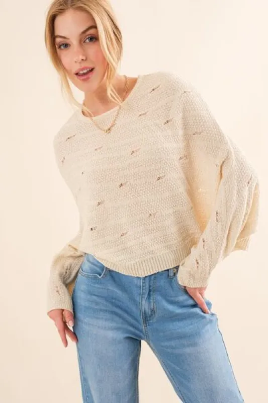 And The Why Dolman Sleeves Sweater sold by Charming Charlie