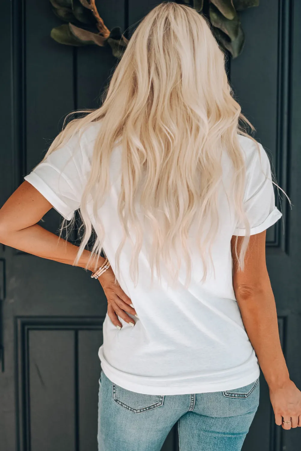 Boot Graphic Round Neck Short Sleeve T-Shirt sold by Charming Charlie product image thumbnail 4