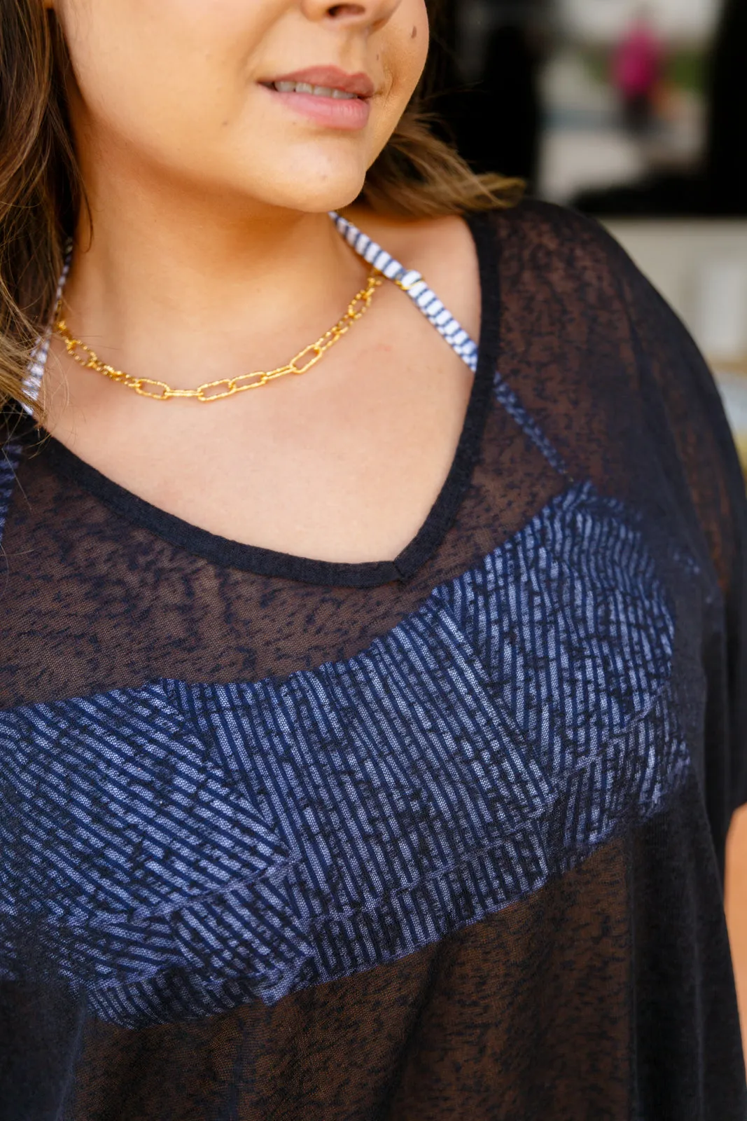 Warm Days, Cool Nights Top in Black sold by Charming Charlie product image thumbnail 5