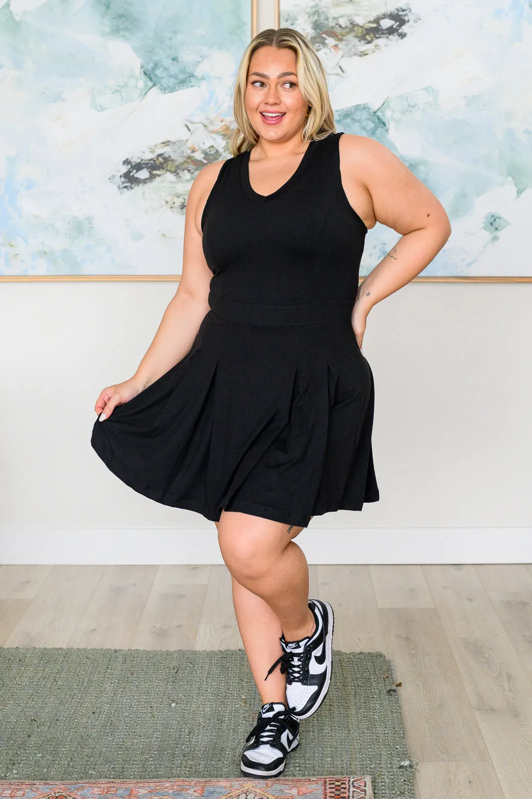 Hop, Skip and a Jump Dress and Shorts Set in Black sold by Charming Charlie product image thumbnail 2
