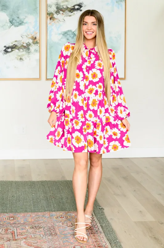 Magnificently Mod Floral Shirt Dress sold by Charming Charlie