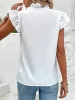 Ruffled V-Neck Cap Sleeve Blouse sold by Charming Charlie