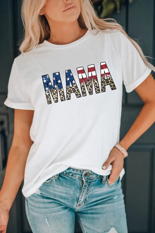 MAMA Round Neck Short Sleeve T-Shirt sold by Charming Charlie