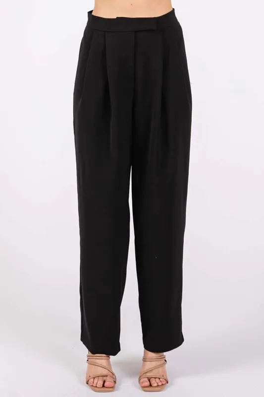 GeeGee High-Waisted Pleated Pants sold by Charming Charlie